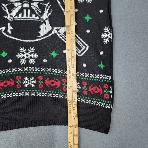 Star Wars Darth Vader Ugly Christmas Sweater Men's Medium Knit Holiday Pullover - Picture 5 of 8
